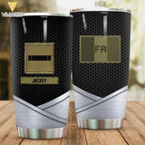 Personalized French Veterans/Soldier Tumbler Printed 22APR-LN05