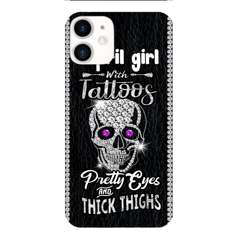 Personalized Girl with tattoos Phone Case Printed T3Q 0604