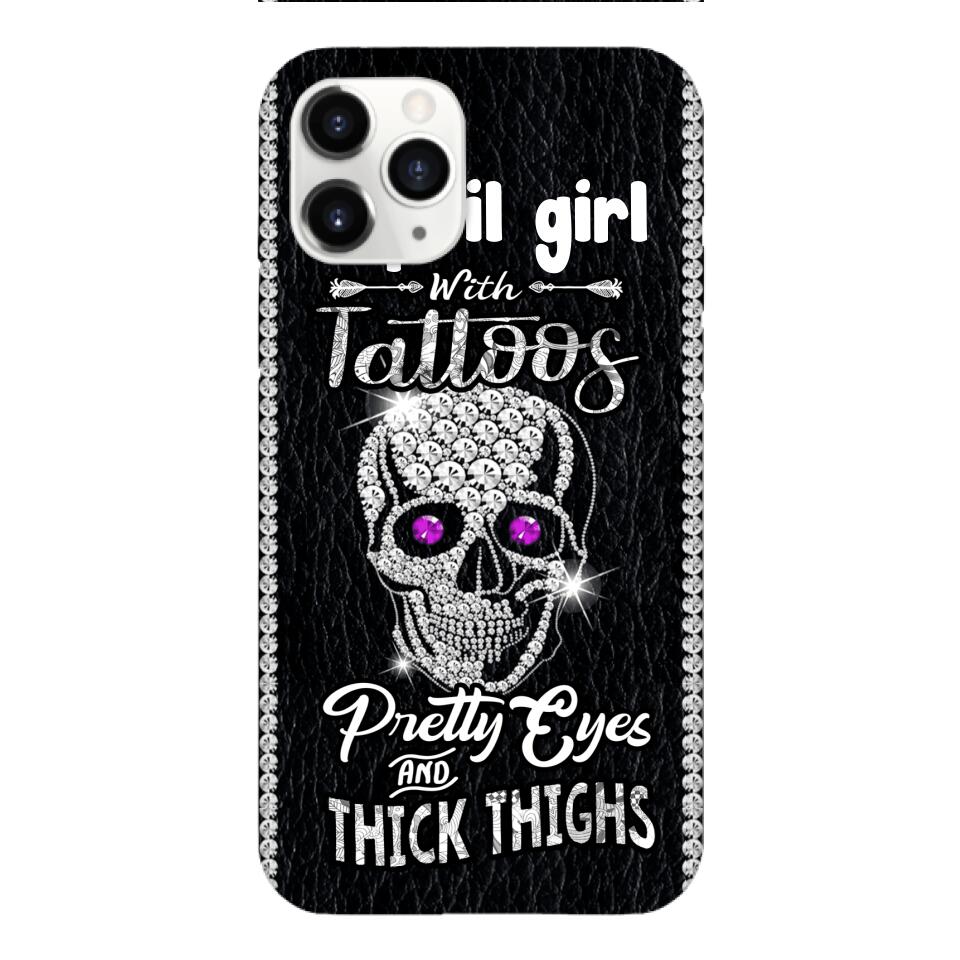 Personalized Girl with tattoos Phone Case Printed T3Q 0604
