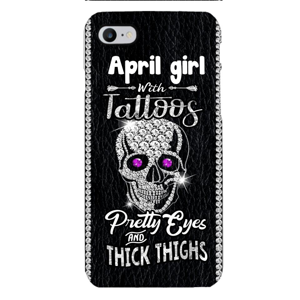 Personalized Girl with tattoos Phone Case Printed T3Q 0604