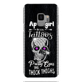 Personalized Girl with tattoos Phone Case Printed T3Q 0604