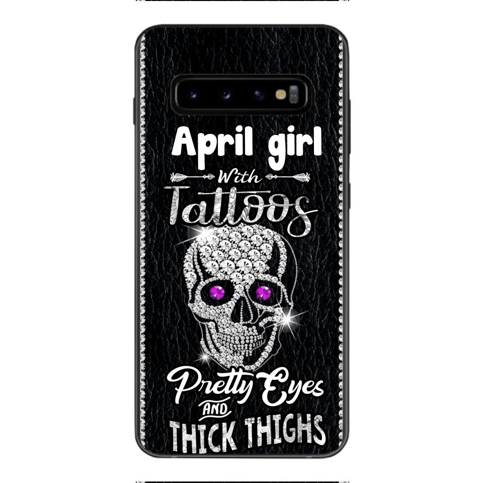 Personalized Girl with tattoos Phone Case Printed T3Q 0604