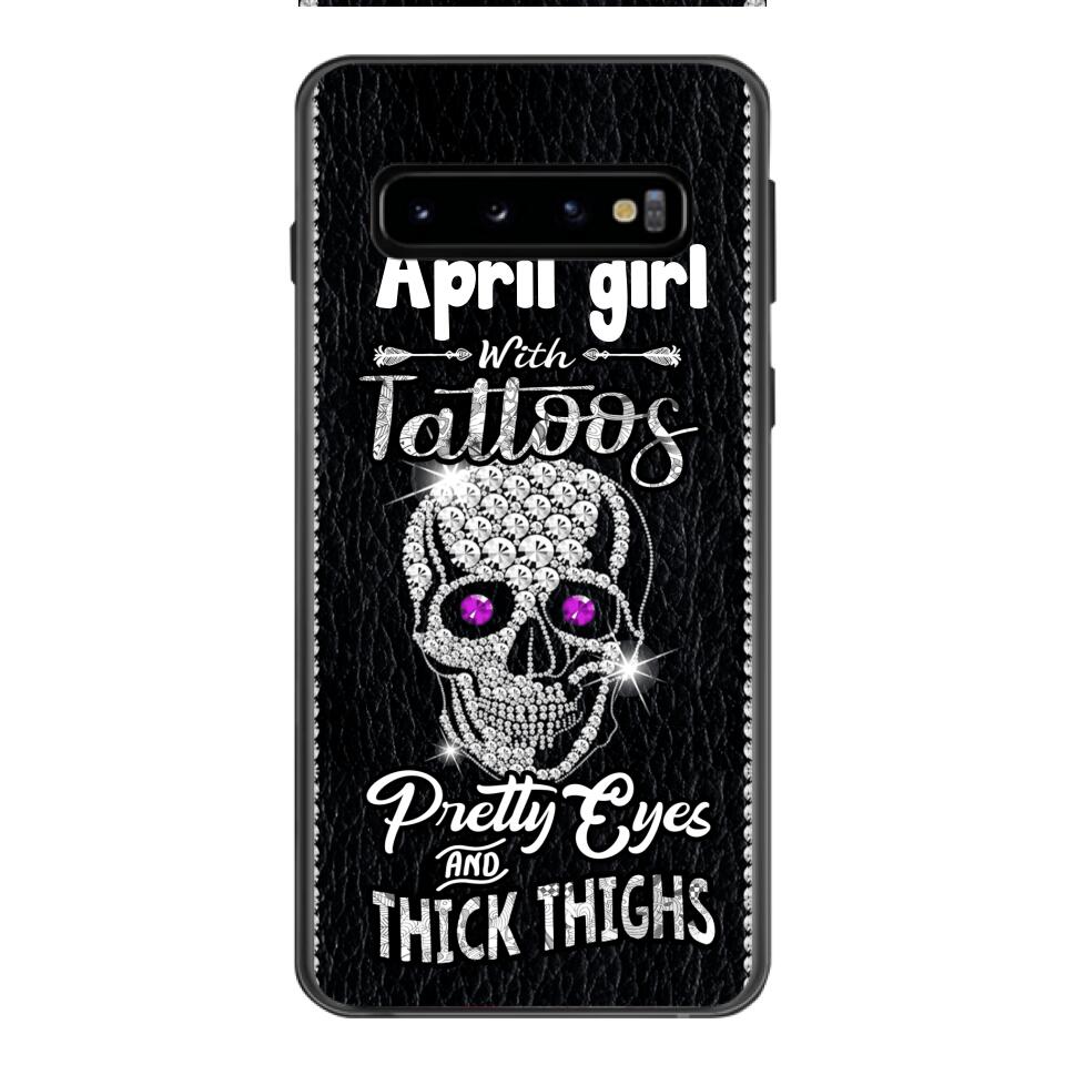 Personalized Girl with tattoos Phone Case Printed T3Q 0604