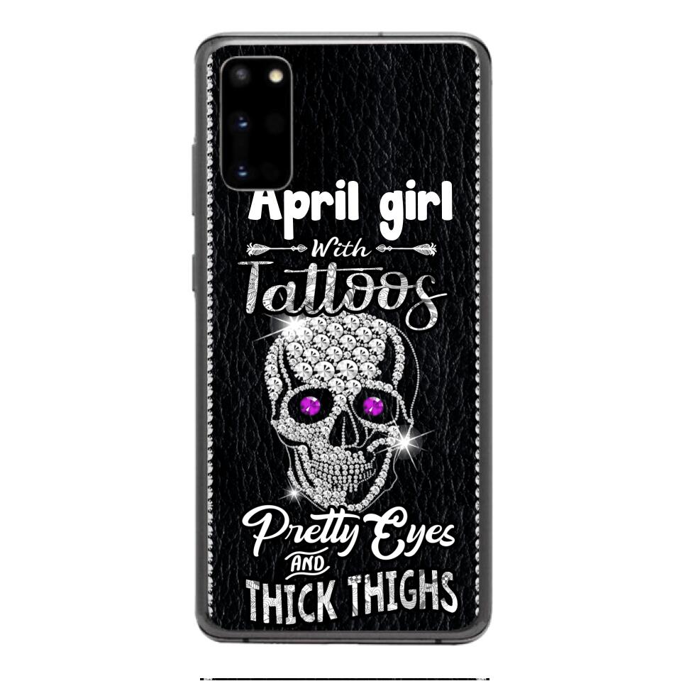 Personalized Girl with tattoos Phone Case Printed T3Q 0604