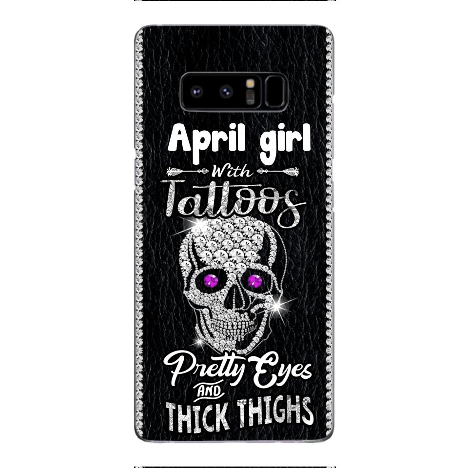 Personalized Girl with tattoos Phone Case Printed T3Q 0604