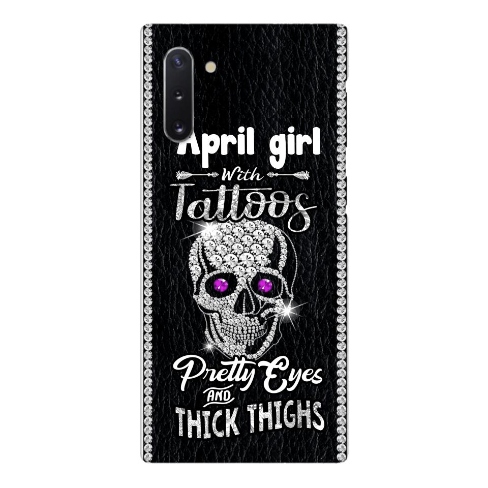 Personalized Girl with tattoos Phone Case Printed T3Q 0604