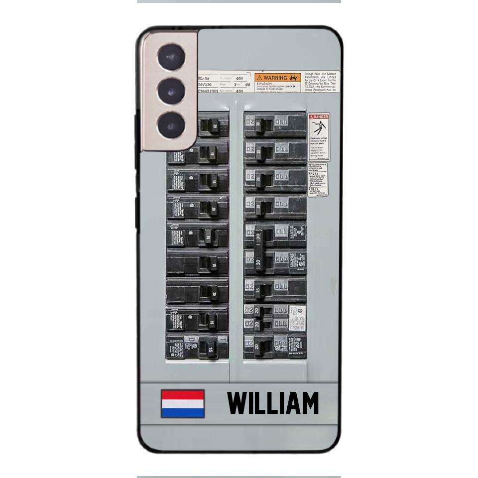 Personalized Netherlands Electrician Phone Case Printed 22APR-MQ06