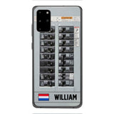 Personalized Netherlands Electrician Phone Case Printed 22APR-MQ06