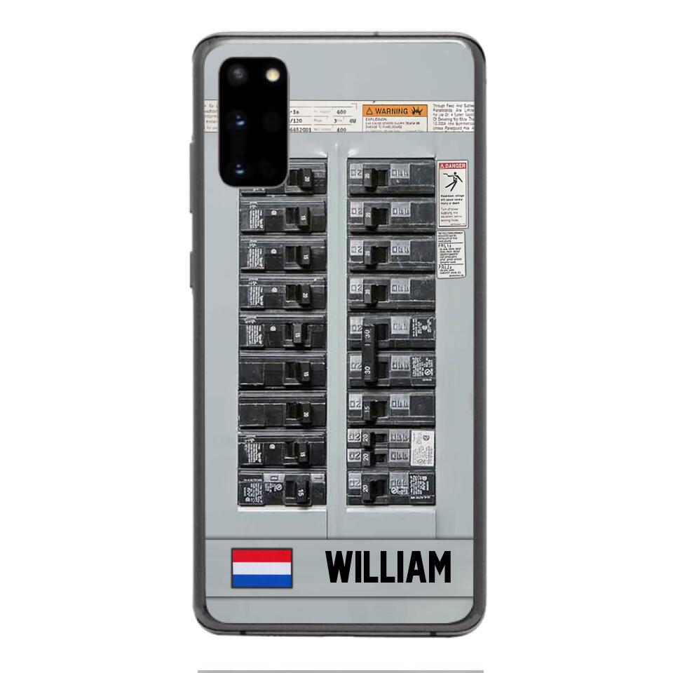 Personalized Netherlands Electrician Phone Case Printed 22APR-MQ06