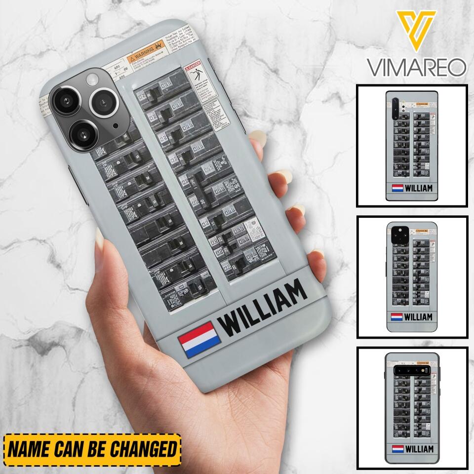 Personalized Netherlands Electrician Phone Case Printed 22APR-MQ06