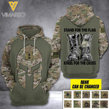 PERSONALIZED US ARMY CAMO HONOR THE FALLEN STAND FOR THE FLAG HOODIE 3D PRINTED QTTQ0604