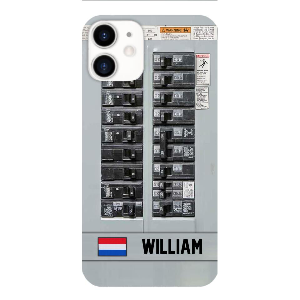 Personalized Netherlands Electrician Phone Case Printed 22APR-MQ06