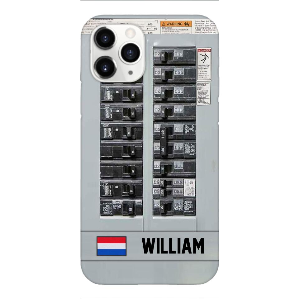 Personalized Netherlands Electrician Phone Case Printed 22APR-MQ06
