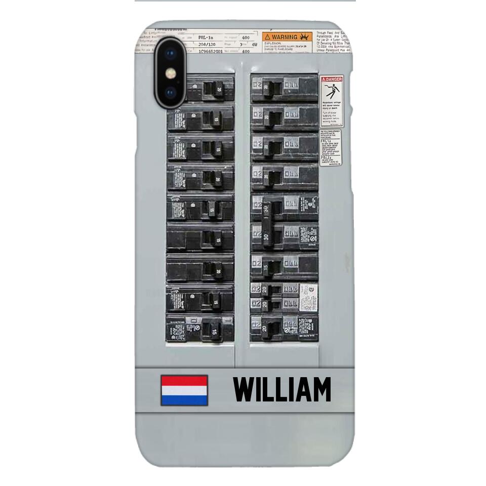 Personalized Netherlands Electrician Phone Case Printed 22APR-MQ06