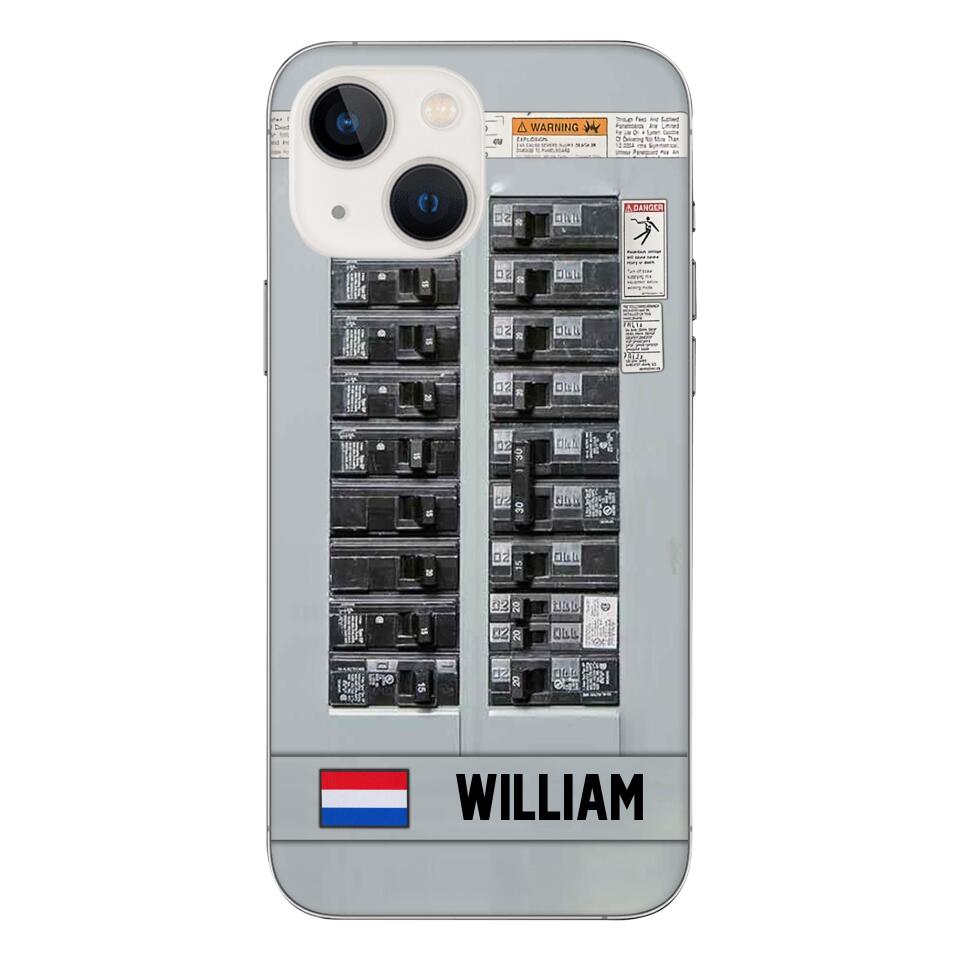 Personalized Netherlands Electrician Phone Case Printed 22APR-MQ06