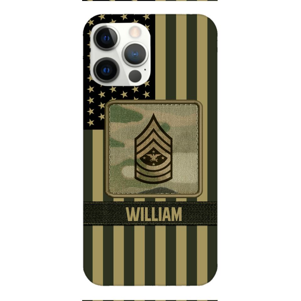 DH Personalized U.S Soldier Phone Case Printed DT064