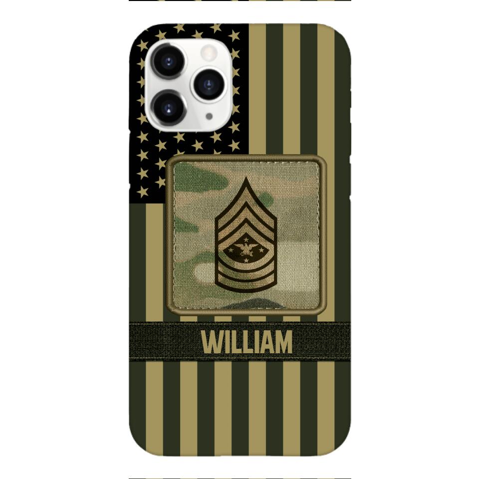DH Personalized U.S Soldier Phone Case Printed DT064