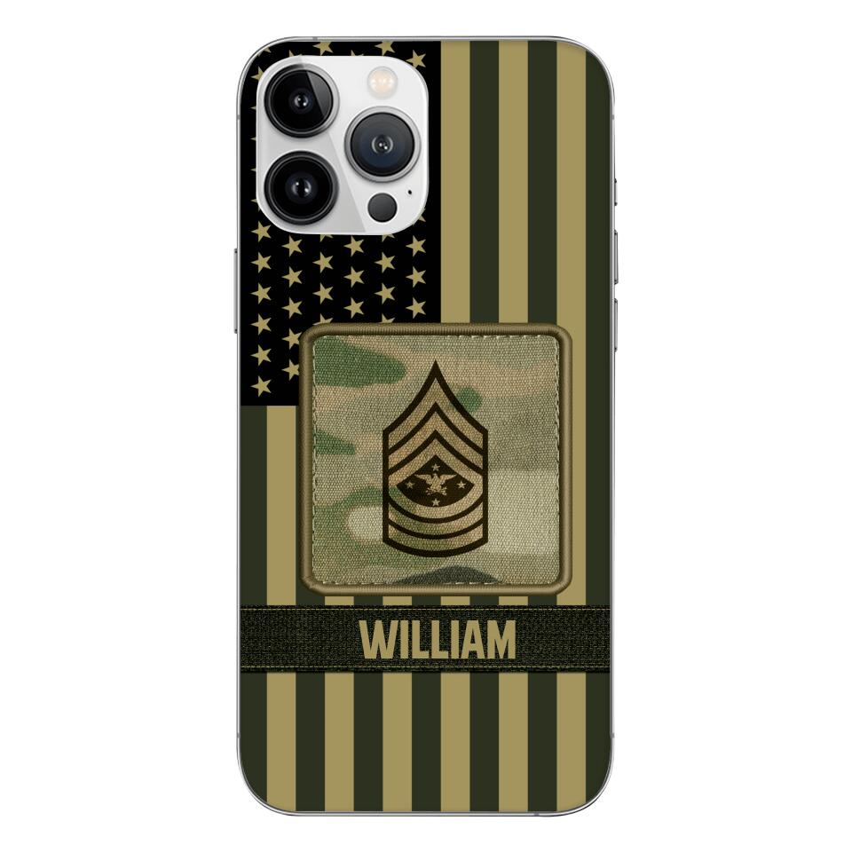 DH Personalized U.S Soldier Phone Case Printed DT064