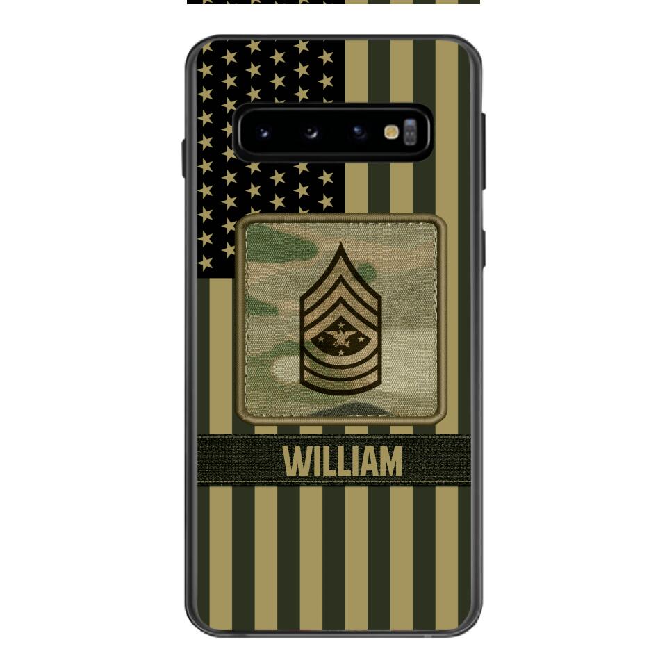 DH Personalized U.S Soldier Phone Case Printed DT064