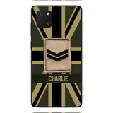 DH Personalized British  Soldier Phone Case Printed DT064