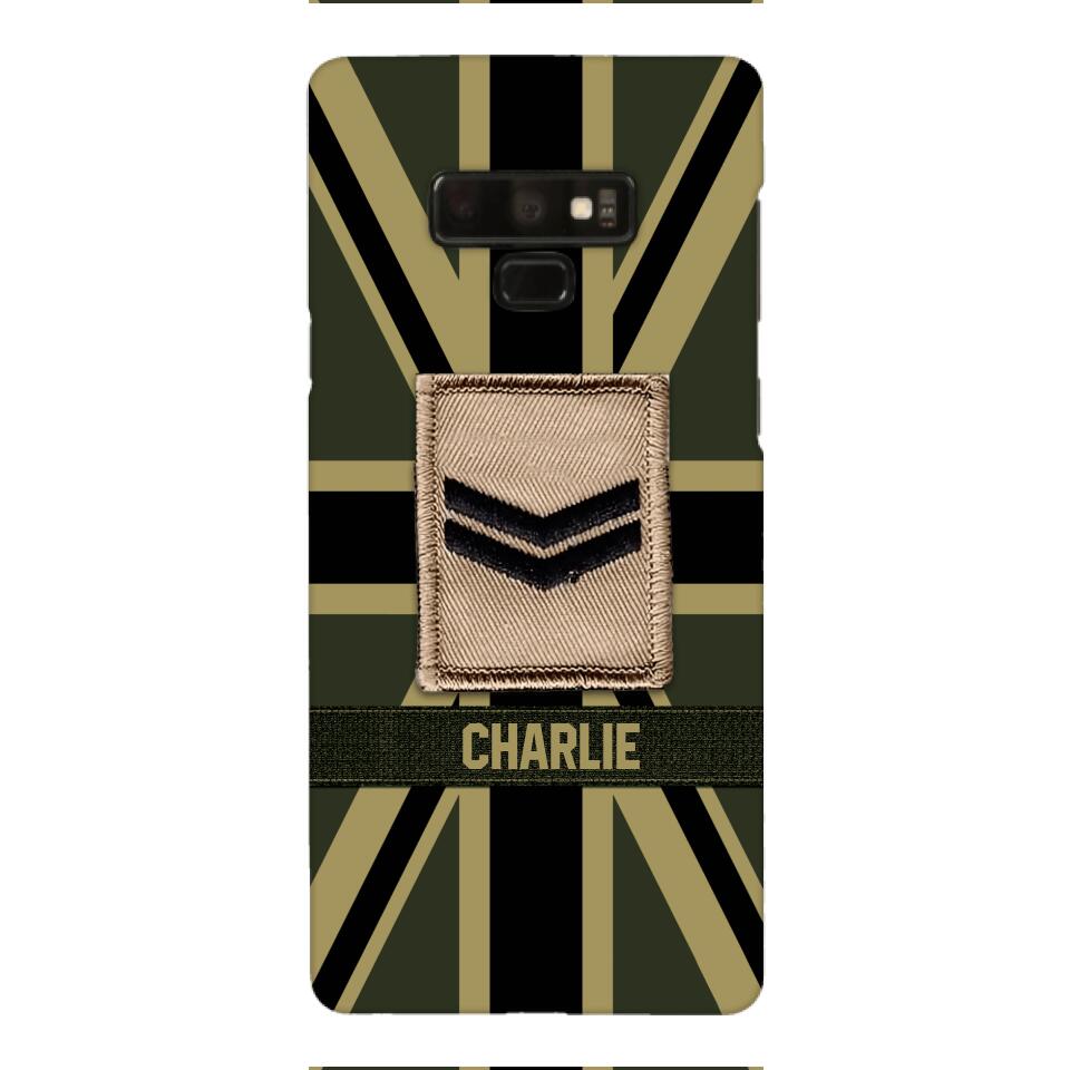 DH Personalized British  Soldier Phone Case Printed DT064
