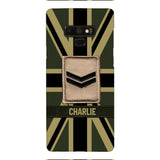 DH Personalized British  Soldier Phone Case Printed DT064