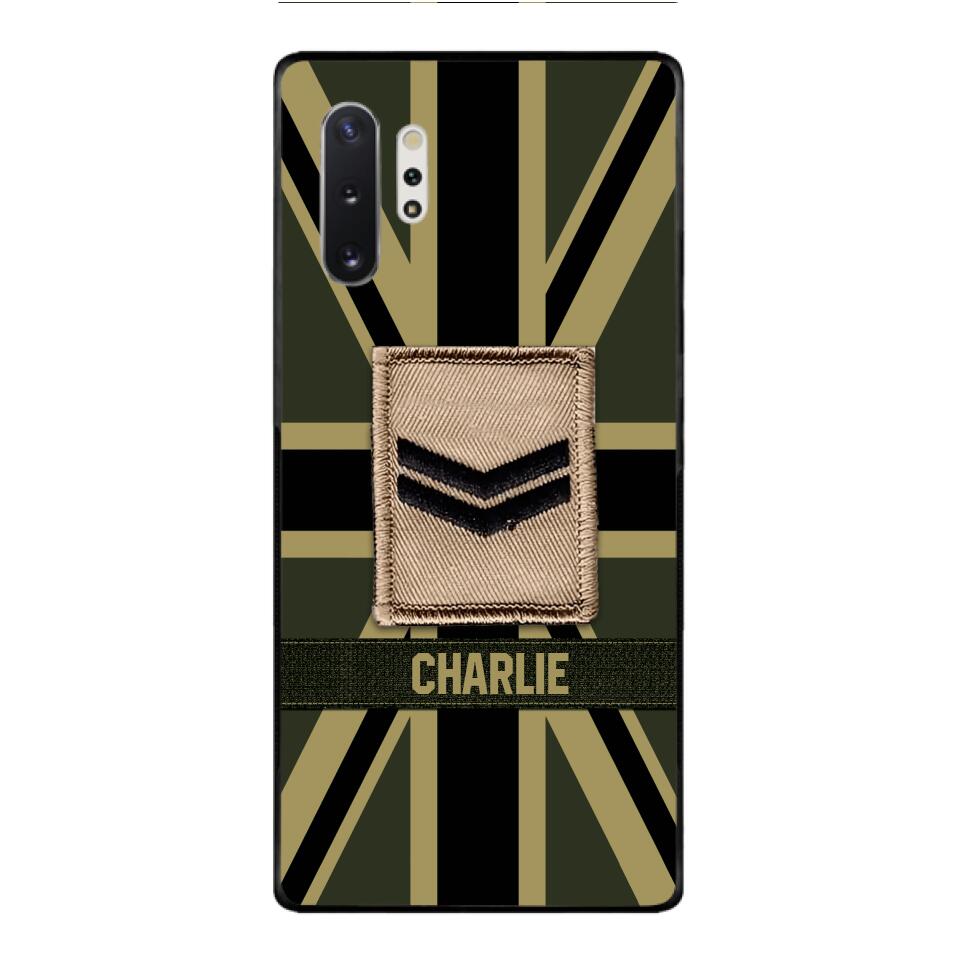 DH Personalized British  Soldier Phone Case Printed DT064