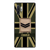 DH Personalized British  Soldier Phone Case Printed DT064