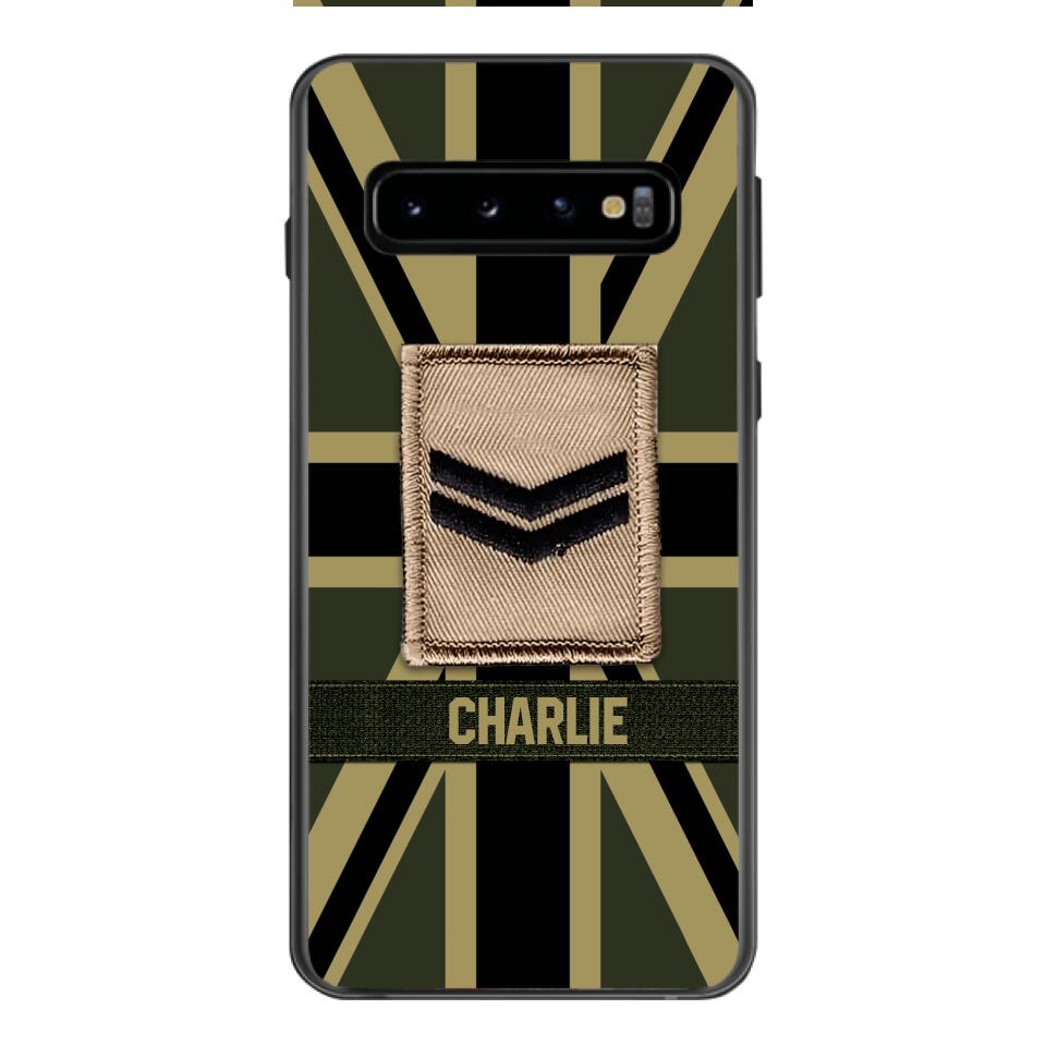 DH Personalized British  Soldier Phone Case Printed DT064