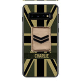 DH Personalized British  Soldier Phone Case Printed DT064