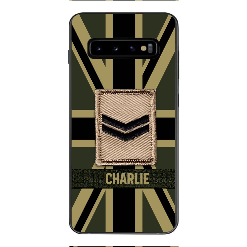 DH Personalized British  Soldier Phone Case Printed DT064