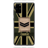 DH Personalized British  Soldier Phone Case Printed DT064