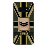 DH Personalized British  Soldier Phone Case Printed DT064