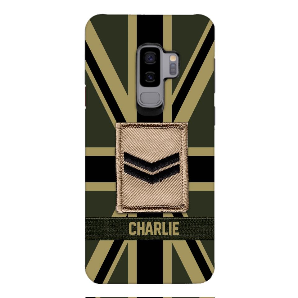DH Personalized British  Soldier Phone Case Printed DT064