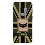 DH Personalized British  Soldier Phone Case Printed DT064
