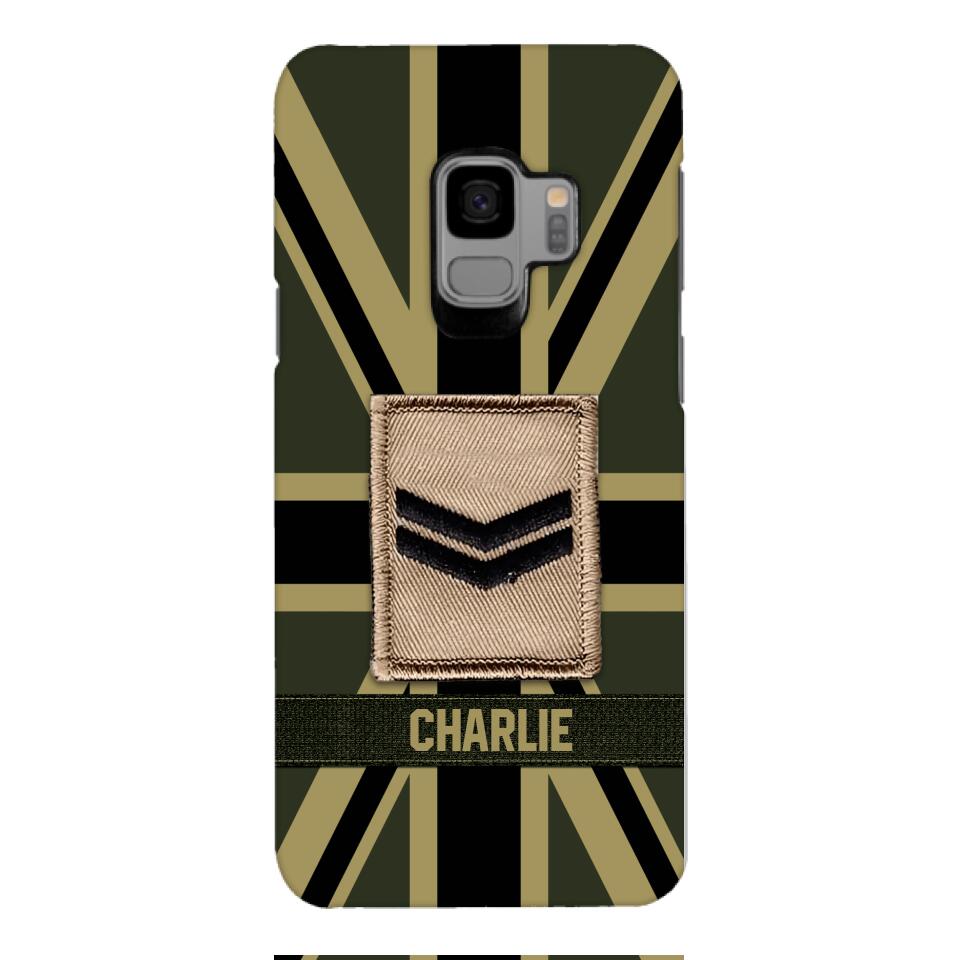 DH Personalized British  Soldier Phone Case Printed DT064