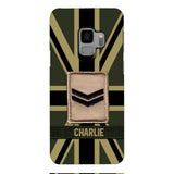 DH Personalized British  Soldier Phone Case Printed DT064
