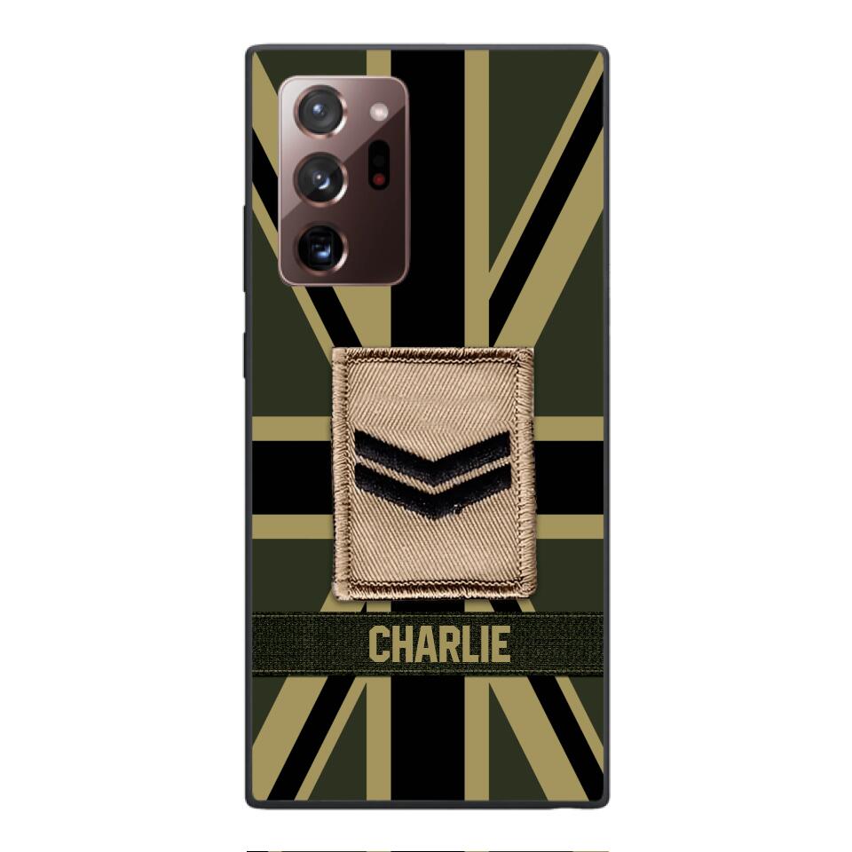 DH Personalized British  Soldier Phone Case Printed DT064