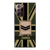 DH Personalized British  Soldier Phone Case Printed DT064