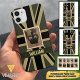 DH Personalized British  Soldier Phone Case Printed DT064