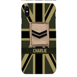DH Personalized British  Soldier Phone Case Printed DT064