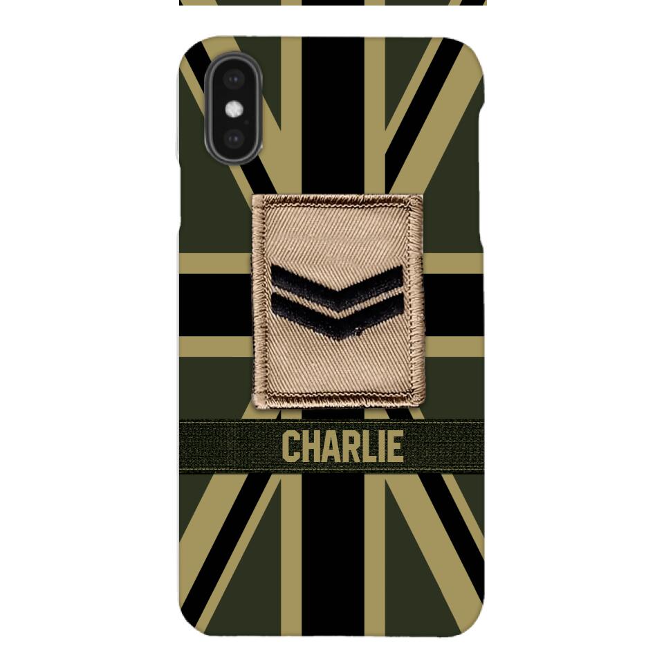 DH Personalized British  Soldier Phone Case Printed DT064
