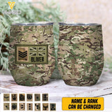 Personalized British Soldier Wine Tumbler Printed 22APR-LN07