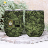 Personalized Canadian Soldier Wine Tumbler Printed 22APR-LN07