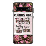 PERSONALIZED COUNTRY GIRL WITH TATTOOS PRETTY EYES AND THICK THINGS PHONECASE QTTN0704
