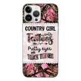 PERSONALIZED COUNTRY GIRL WITH TATTOOS PRETTY EYES AND THICK THINGS PHONECASE QTTN0704