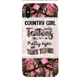 PERSONALIZED COUNTRY GIRL WITH TATTOOS PRETTY EYES AND THICK THINGS PHONECASE QTTN0704