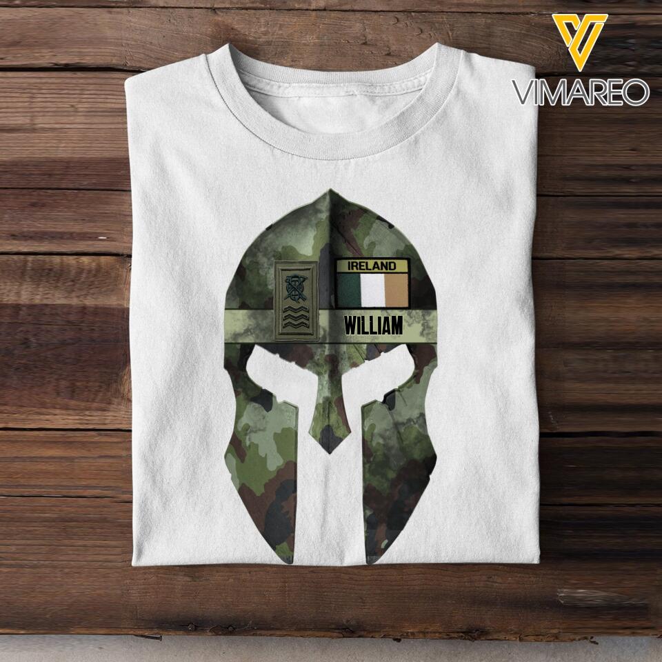 Personalized Irish Veteran Spartan Warrior