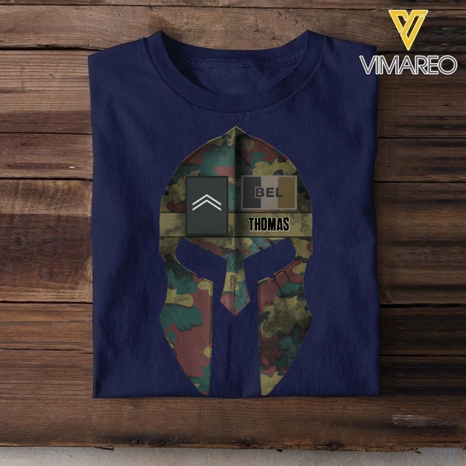 Personalized Belgian Veteran Spartan Warrior