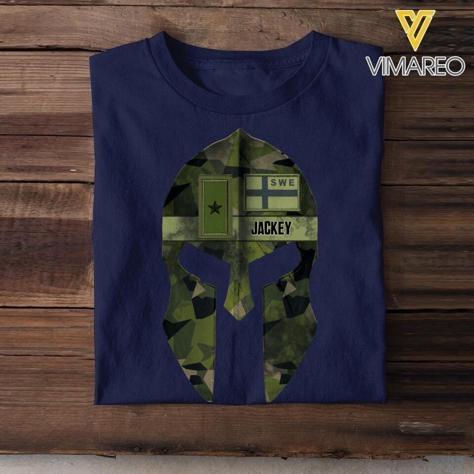 Personalized Swedish Veteran Spartan Warrior